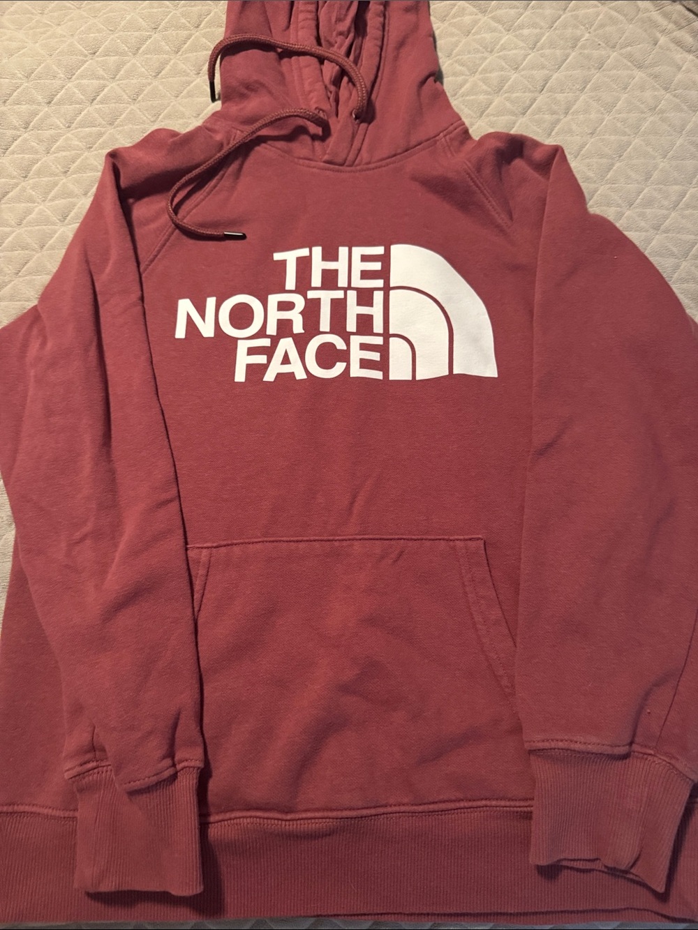 The North Face Women’s Maroon Hoodie with White Logo